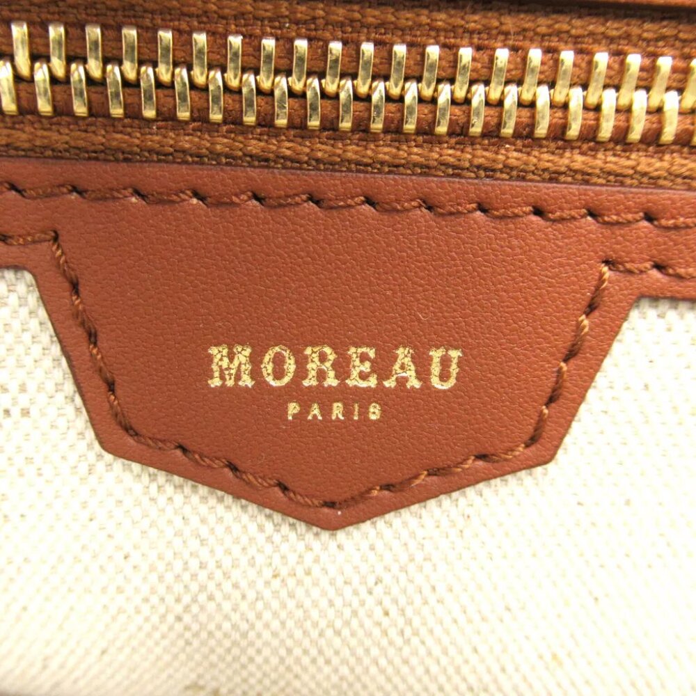 MOREAU PARIS MOREAU Tote shoulder Bag STTOTESMLMOREAU canvas Brown - Picture 8 of 10